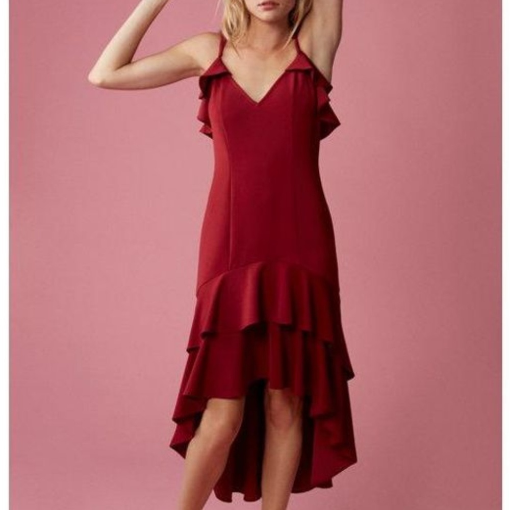 EXPRESS Sleeveless Ruffle Midi Dress NWT